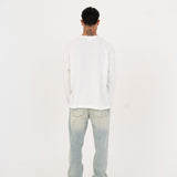 Waffle Drape Tee - White