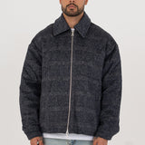 Navy Wool Overshirt