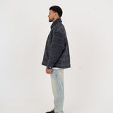Navy Wool Overshirt