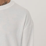 Waffle Drape Tee - White